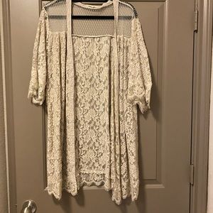 Lace kimono